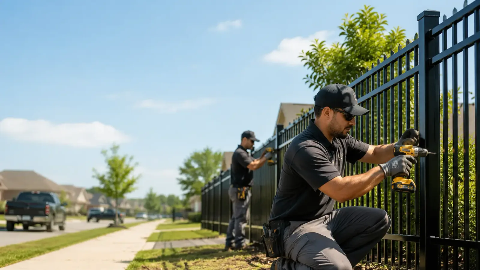 Metal Fence Installation in Guthrie, TX